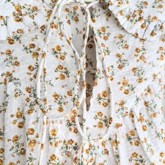 Mango Babydoll Ruffle Blouse - Picture 8 of 12